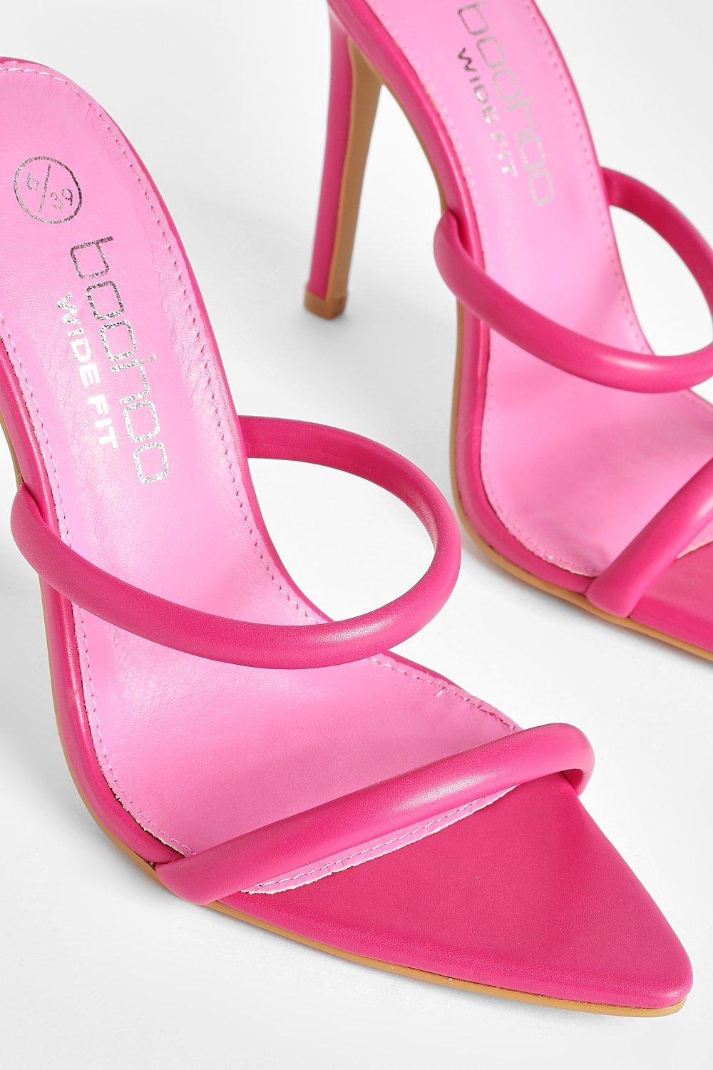 Bright pink wide sales fit heels